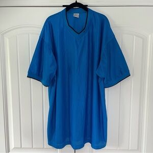 Nike Vintage Men’s Jersey Blue V Neck Sport Sporty Gym Size XXL